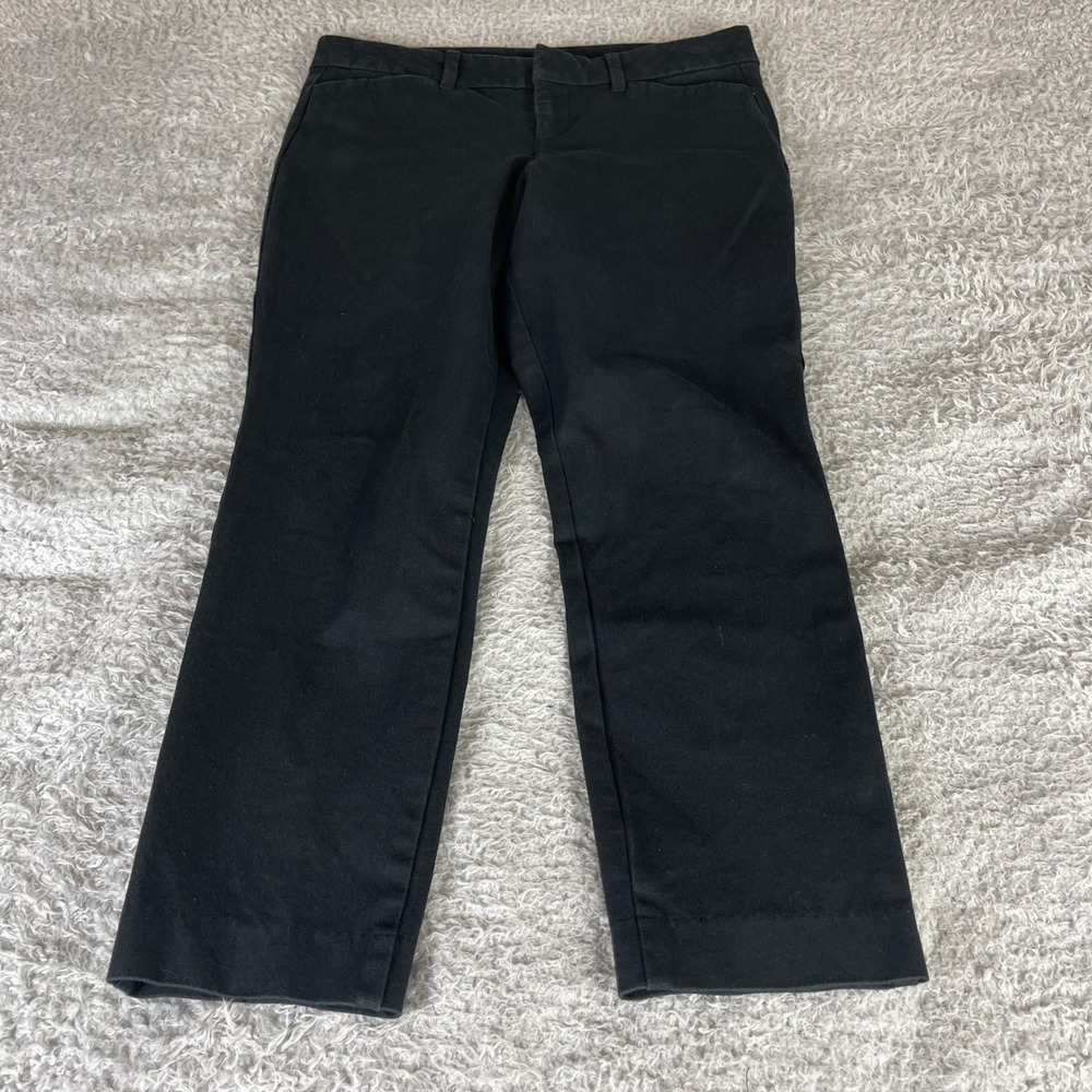 Old Navy Pixie Skinny Mid-Rise Black Pants Petite 6 Pockets Workwear Casual